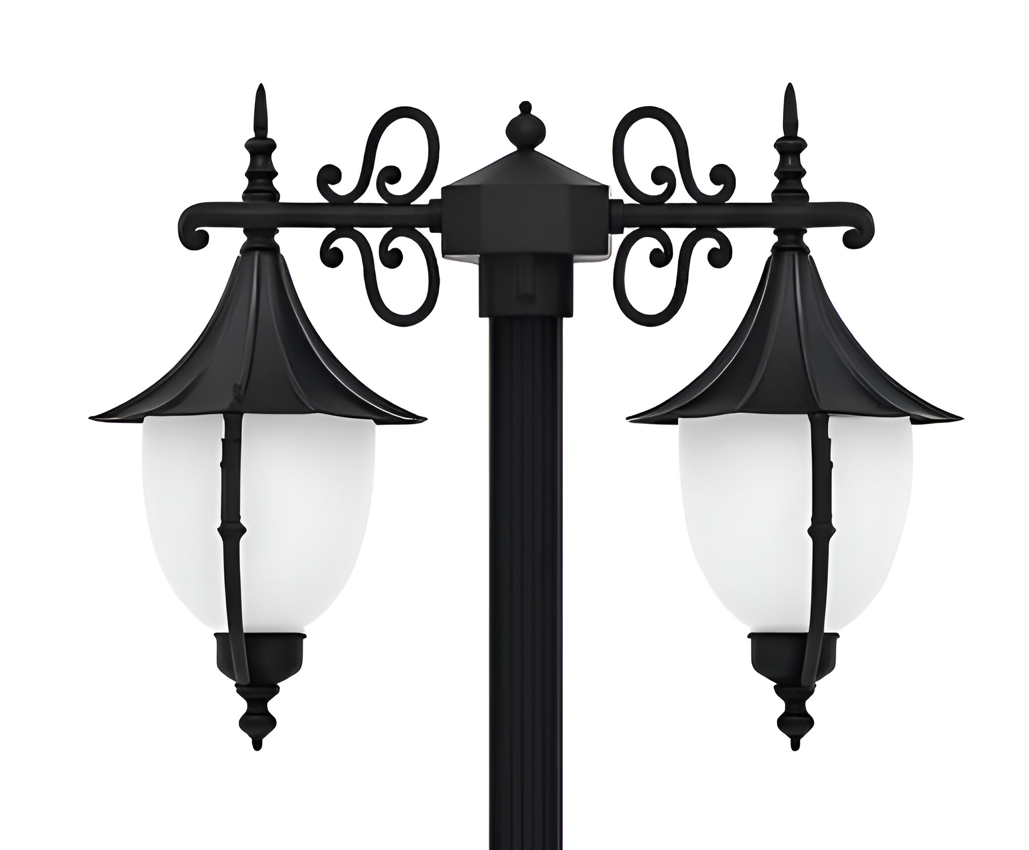 چراغ محوطه دوشعله المینیوم سلطنتی۵۰۲